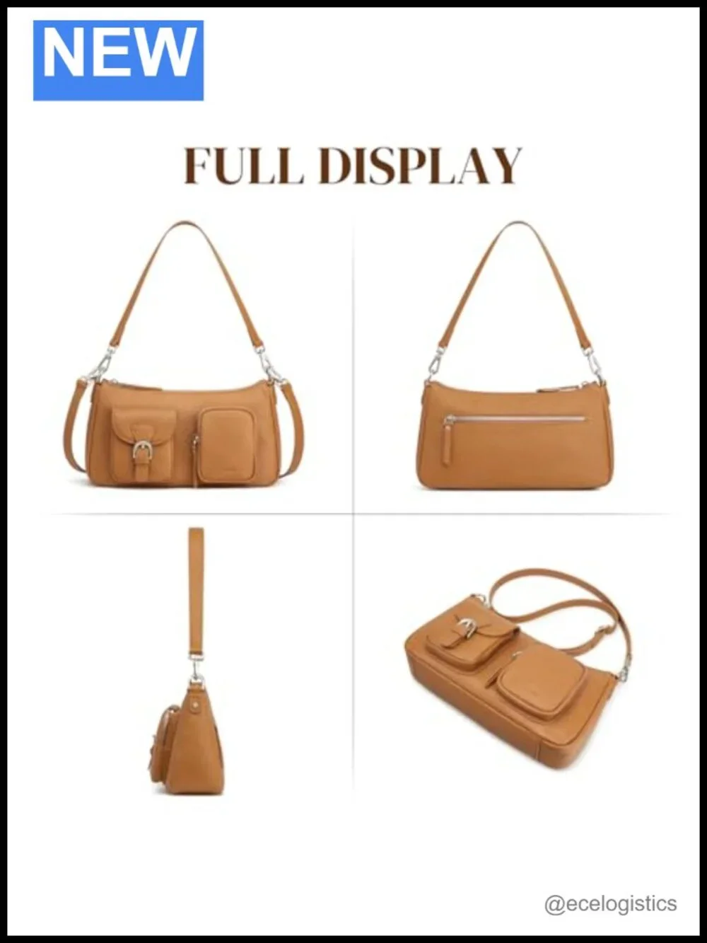 Leather Hobo Bag Women Crossbody Shoulder Purse Handbag